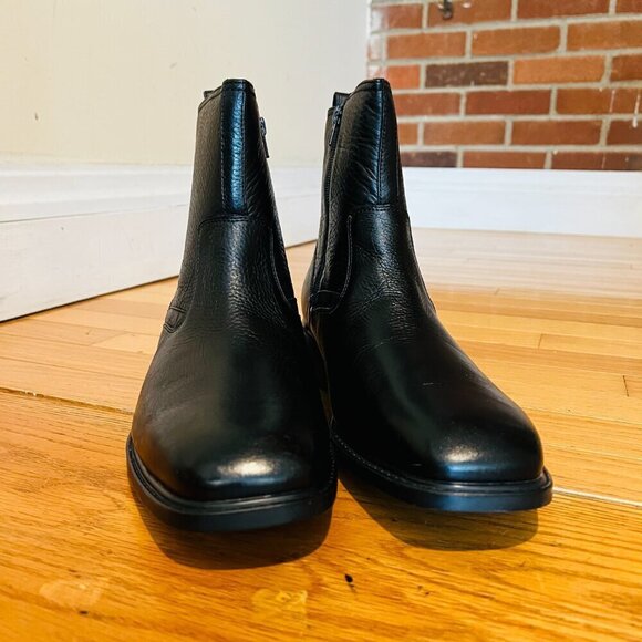 Rockport Men’s Black Leather Zip Up Anlke Boots Size 11 W NEW main image 6